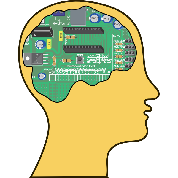 SVG Computer brain