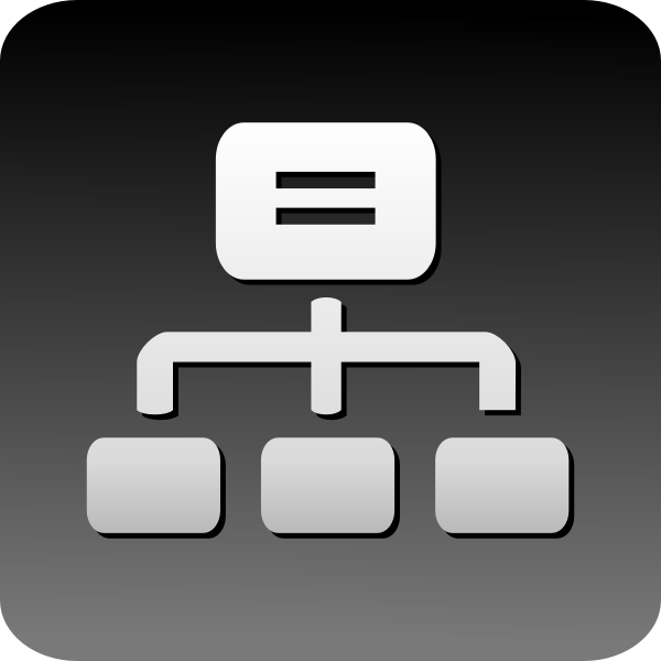 SVG Computer cluster icon vector graphics