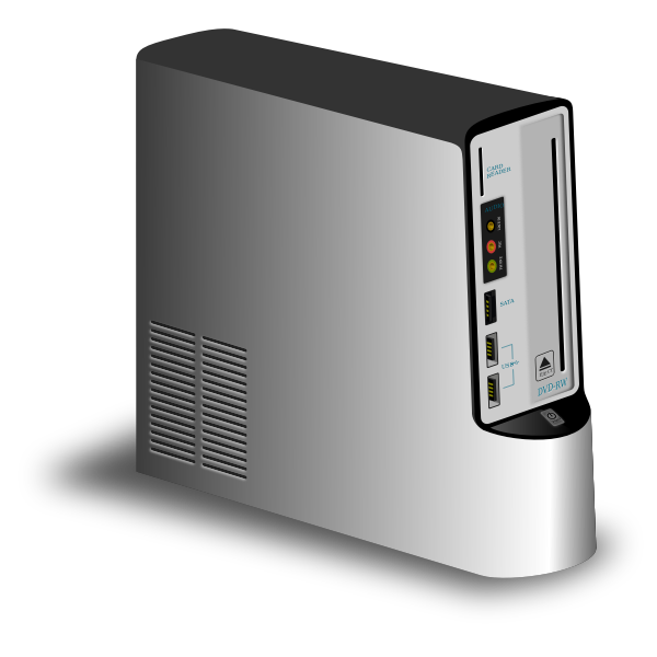 SVG Computer CPU vector image