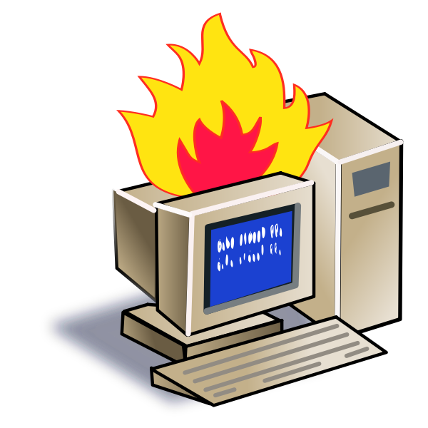 SVG Computer Crash