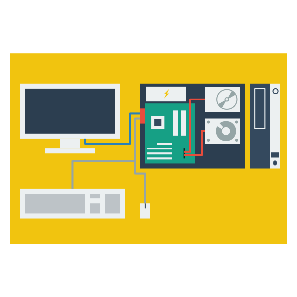 SVG Computer hardware scheme