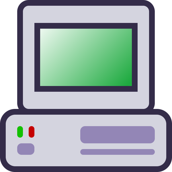 SVG Computer host icon vector image