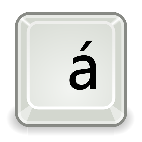 SVG Computer key vector image