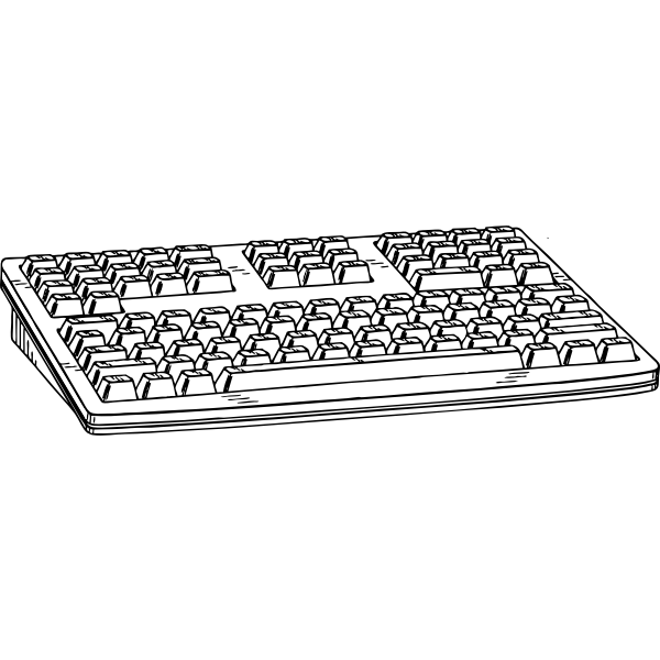 SVG computer keyboard 1