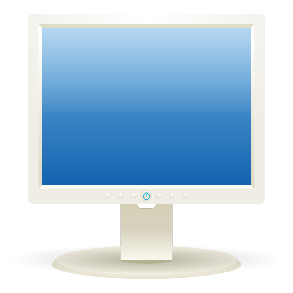 SVG Computer LCD display vector graphics