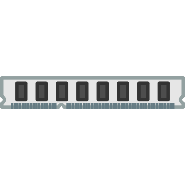 SVG Computer memory chip