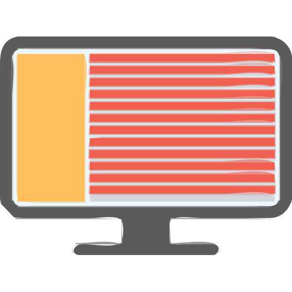 SVG Computer monitor