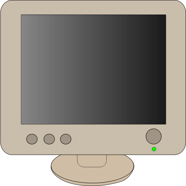 SVG Computer monitor vector clip art