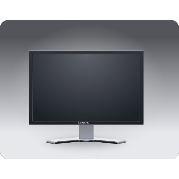 SVG Computer monitor vector illustration