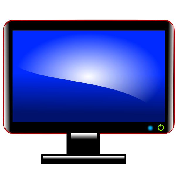 SVG Computer monitor vector image