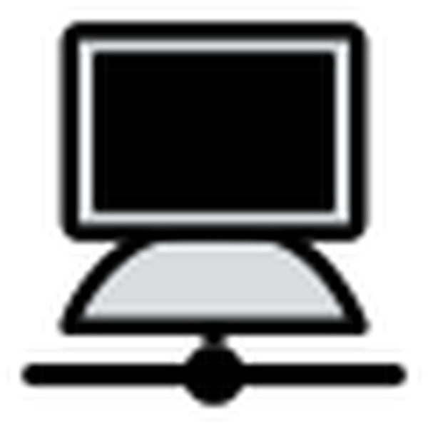 SVG Computer on network icon