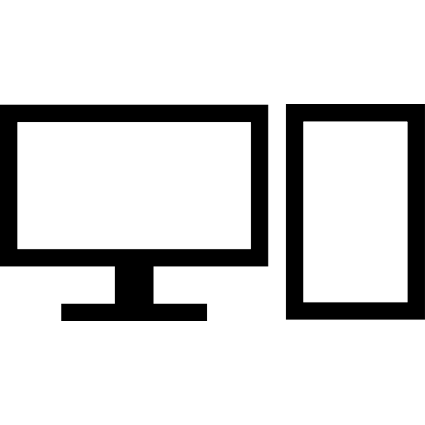SVG Computer outline