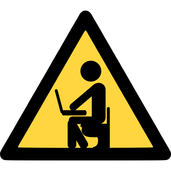 SVG Computer privacy vector sign