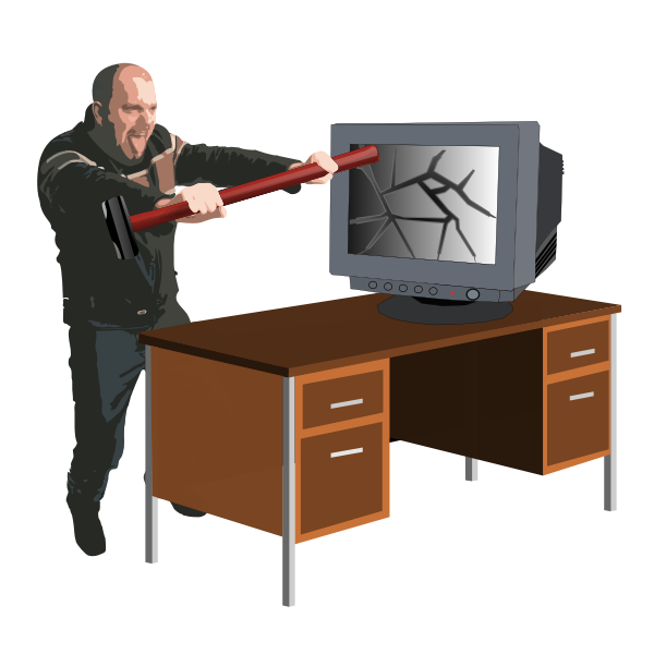 SVG Computer Rage