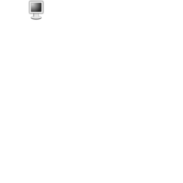 SVG Computer Screen Icon Grayscale