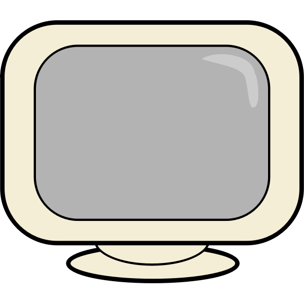 SVG Computer screen webicon vector drawing