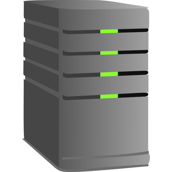SVG Computer server vector image