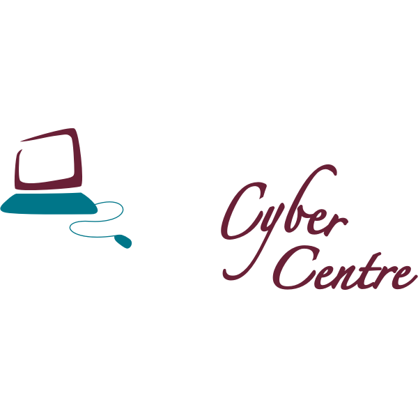 SVG Computer shop logo vector image
