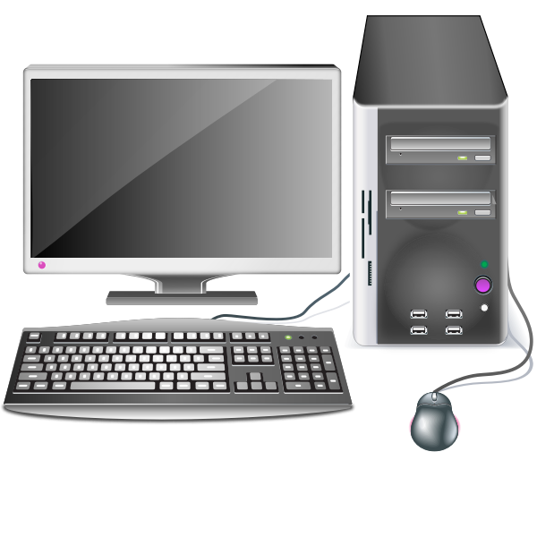 SVG Computer station vector graphics