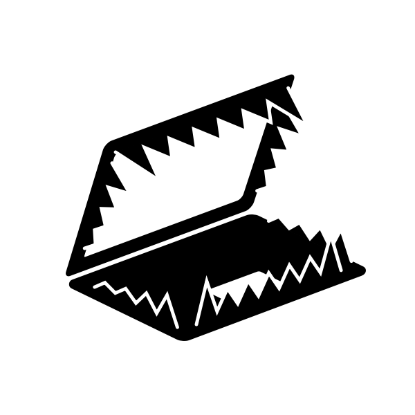 SVG Computer trap vector image