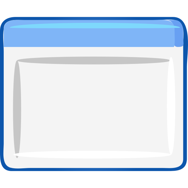 SVG Computer window icon vector image