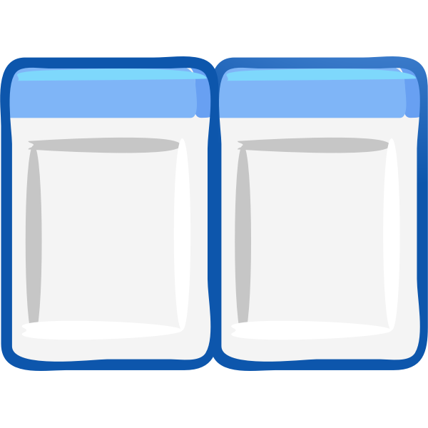 SVG Computer windows arranged side by side icon vector image