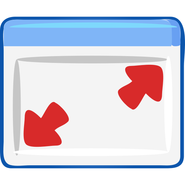 SVG Computer windows maximize icon vector image
