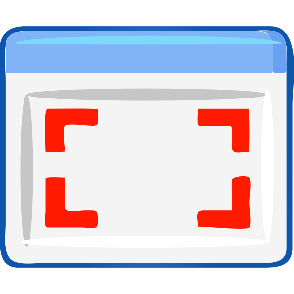 SVG Computer windows select icon vector image