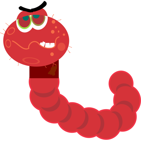 SVG Computer worm sign vector graphics