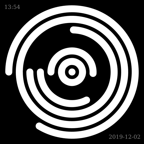 SVG Concentric loops sticker vector image