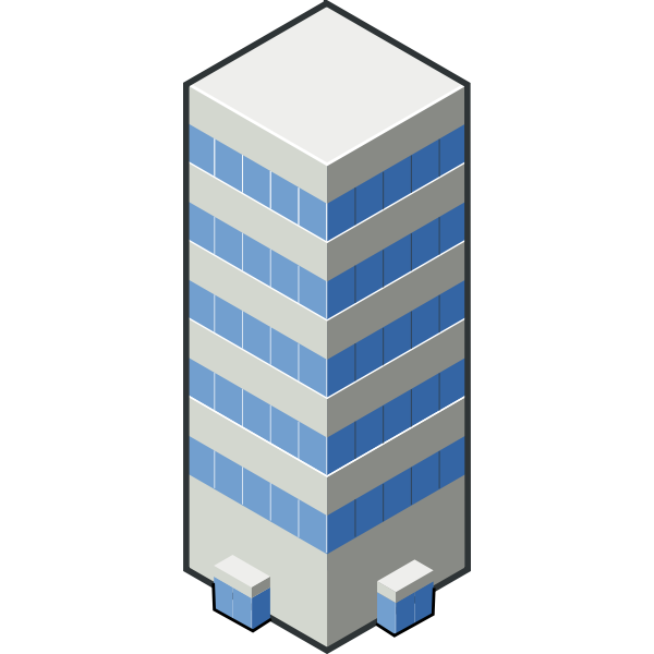 SVG Condo building vector clip art