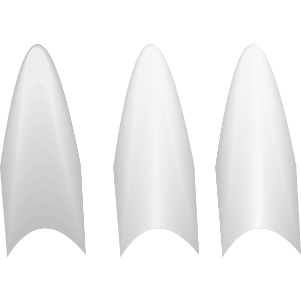 SVG cones simple white