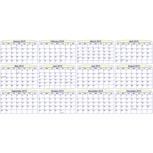 SVG Configurable Calendar