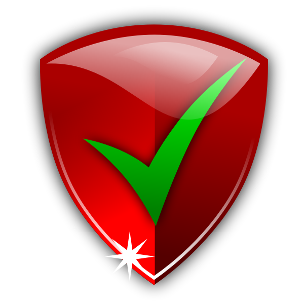 SVG Confirmed security icon