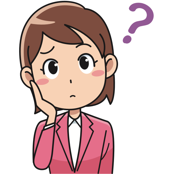 SVG Confused lady image