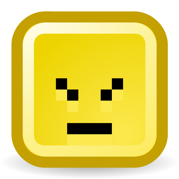 SVG Confused smiley vector icon