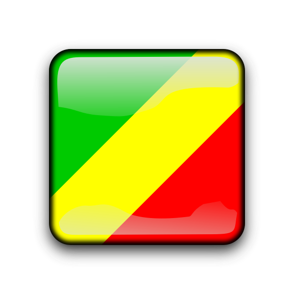 SVG Congo vector flag button