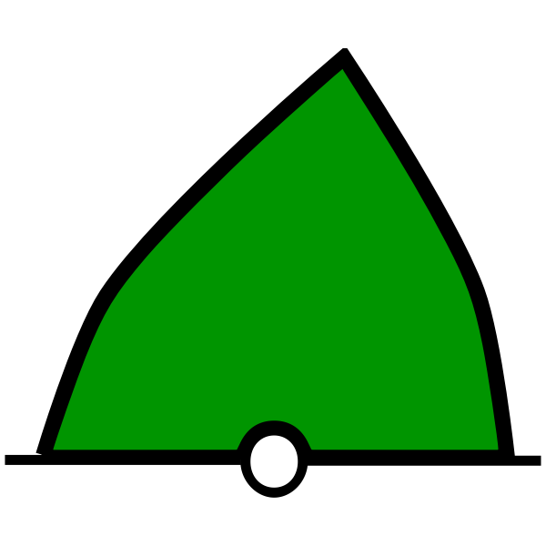 SVG conical buoy green