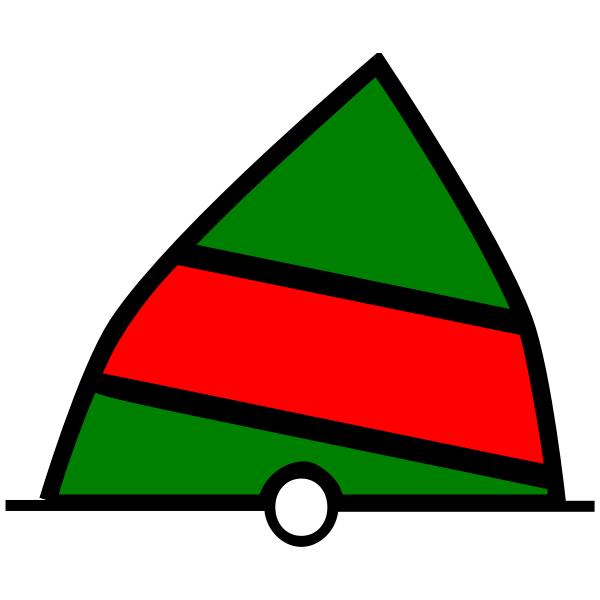 SVG conical buoy green-red-green