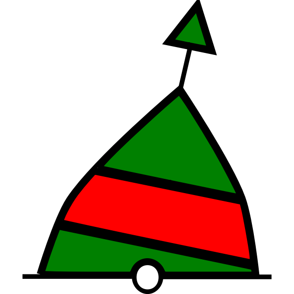 SVG conical buoy green-red-green
