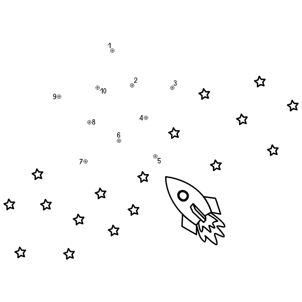 SVG Connect the dots in stars