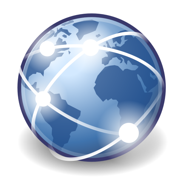 SVG Connected globe vector icon