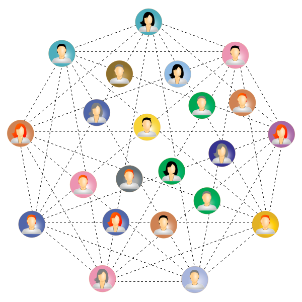 SVG Connections of persons