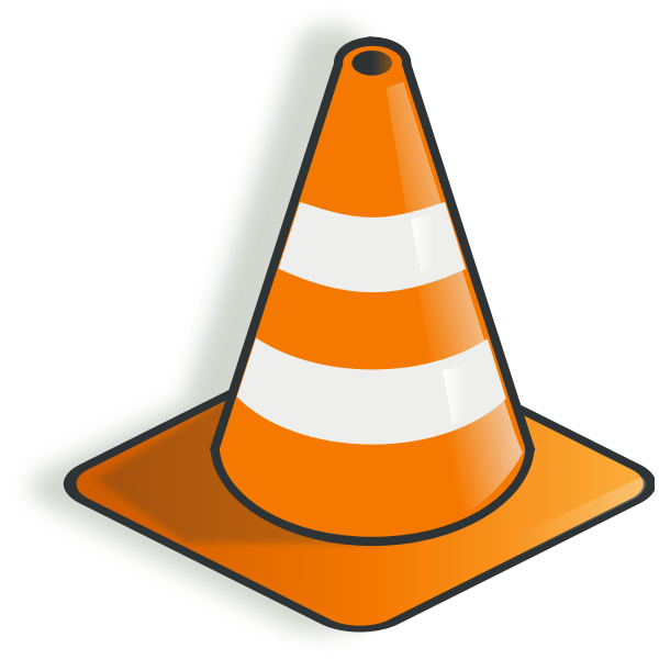 SVG Construction cone