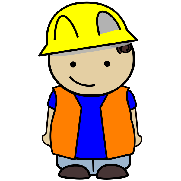 SVG Construction kid icon