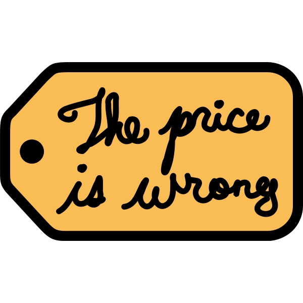 SVG Contestant name tag of popular game show vector image