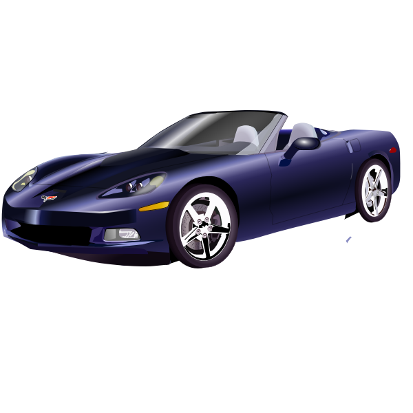 SVG Convertible sports car vector graphics