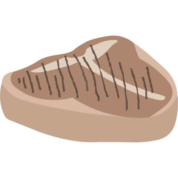 SVG Cooked steak