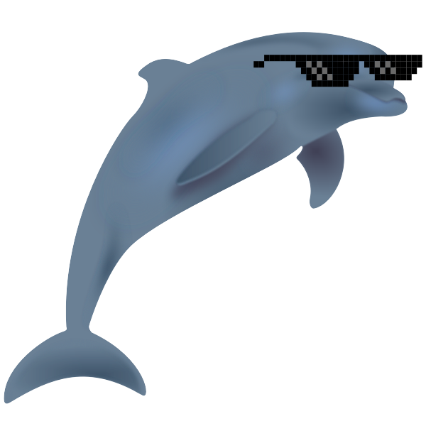 SVG Cool dolphin