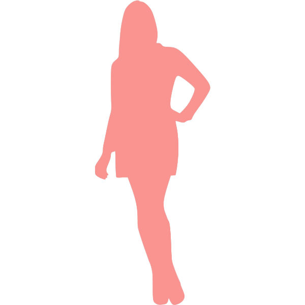 SVG Cool girly silhouette